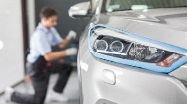 Car detailing concept. Auto cleaning and polish.